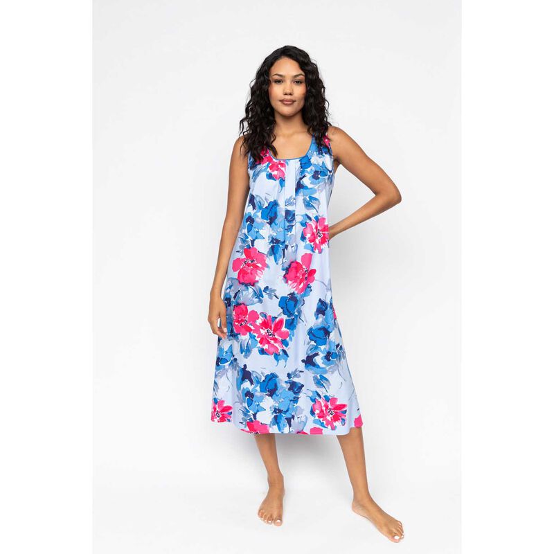 Cyberjammies Blue Floral Print Bus Long Nightdress image number 2